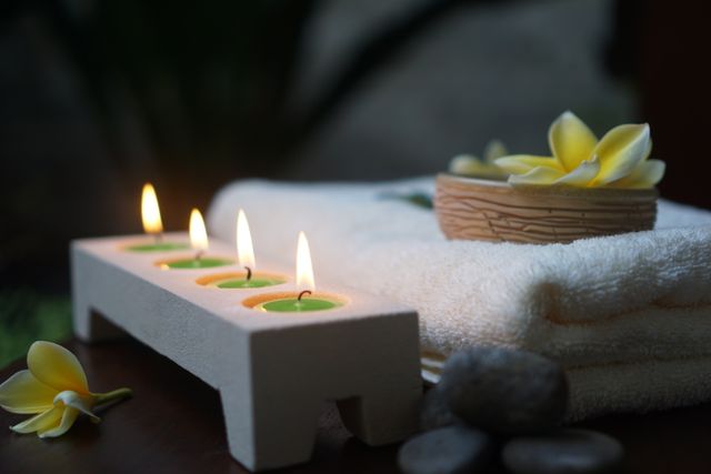 Relaxing spa scene